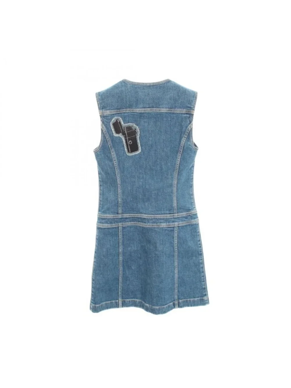 Louis Vuitton Dress Sleeveless Denim Dhm Cotton